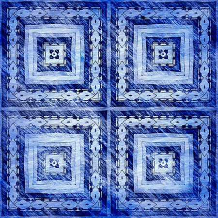 Indigo blue grunge wash linen print pattern. Modern rustic nantucket distressed fabric textile...