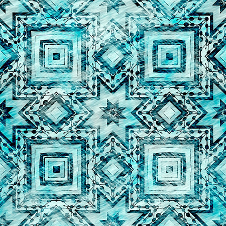 Aegean Teal green grunge wash linen print pattern. Modern rustic nantucket distressed fabric textile...