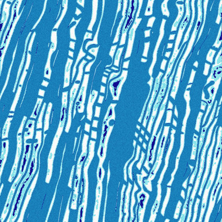 Summer blue dyed wave water pattern with broken linear stripe effect. Fresh blue underwater texture...