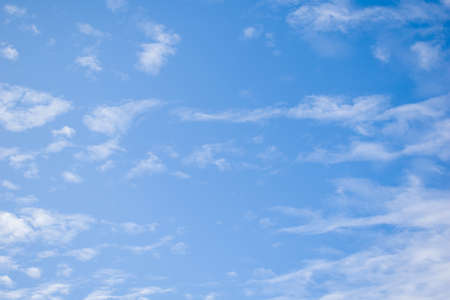 picture of open skyblue sky and white clouds.の写真素材