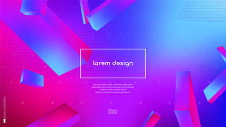 Trendy abstract background. Minimal geometric shapes composition. Colorful pattern. Editable mask....