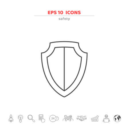 Business icons set. Template for your design works. Vector illustration.のイラスト素材