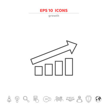 Business icons set. Template for your design works. Vector illustration.のイラスト素材