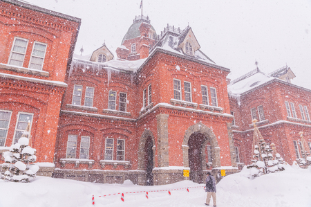 The Former Hokkaido Government Office is Hokkaido best-known symbol and the red star on its exterior wall is the symbol of the Hokkaido Development Commission.のeditorial素材