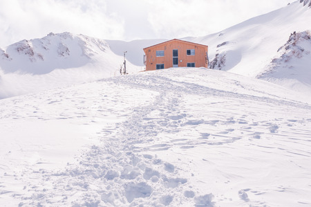 Senjojiki cirque at the Central Alps of Japan in winter season.のeditorial素材