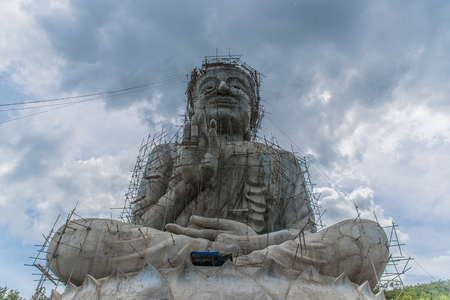 Chumporn, Thailand - July 19, 2016: Thai buddha statue in Chumporn prefecture, Thailand.のeditorial素材