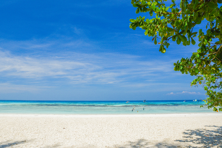 Tropical beach Sea Sand sky and summer dayの写真素材