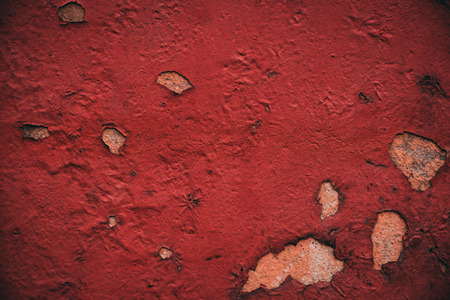 Red old wall textureの写真素材