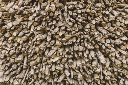 Background of frewood stackの写真素材