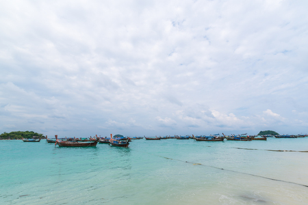 Long tail boat in Lipe island,Thailand.の写真素材