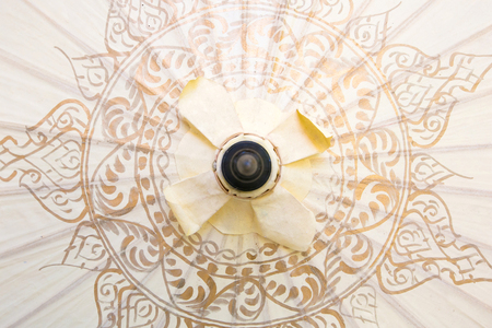 Thai style umbella decorate in weddingの写真素材