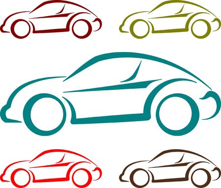 Car Vector illustration single object can be used as logo or symbolのイラスト素材