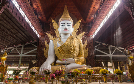 Nga Htat Gyi Pagoda, also known as the five-storey Buddha is located across the Chauk Htat Gyi...