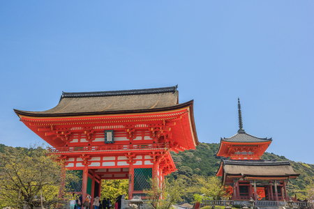 Kiyomizu-dera Shrine Temple alson know as Pure Water Temple. Otowa-san Kiyomizu-dera an independent Buddhist temple in Kyoto. Historic Monuments of Ancient Kyoto.のeditorial素材