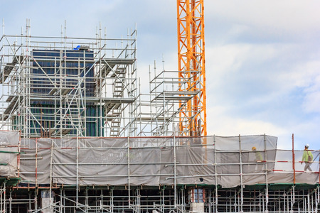 Scaffolding used on construction sites as a platform and as the temporary support. Used by...