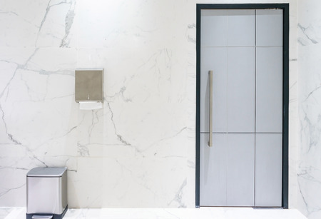 Entrance of the men public toilet in shopping mallの写真素材