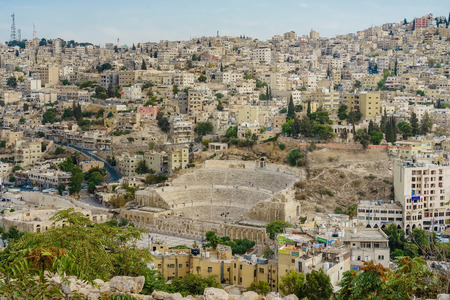 View on Roman Theater in Amman - Jordanのeditorial素材