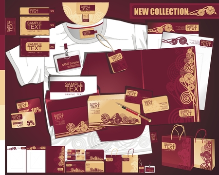 Layout creative contemporary elegant template.のイラスト素材