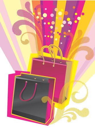 Illustration of shopping bagsのイラスト素材