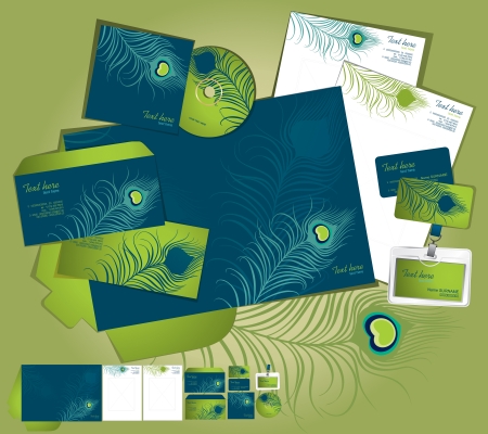 template of identity set.のイラスト素材
