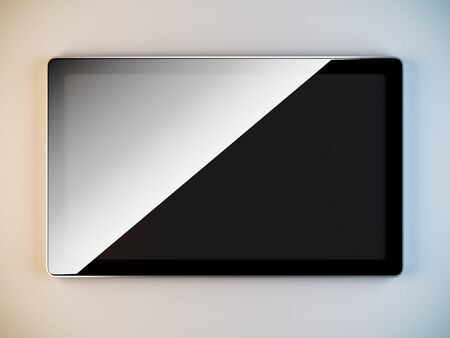 3D illustration of minimalist style lcd panel.の写真素材