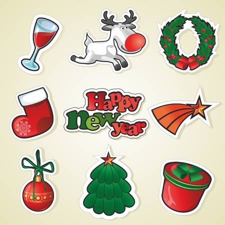 Vector stickers for promotionのイラスト素材
