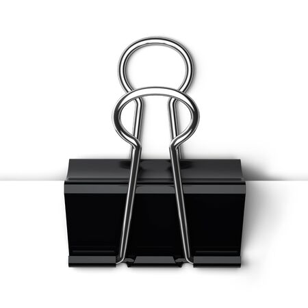 A 3d illustration of template paper clip の写真素材