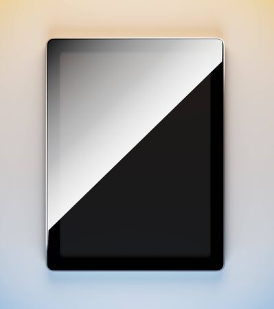 A 3d illustration of blank template tablet pc.の写真素材