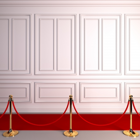 A 3d illustration of red carpet abstract awards.の写真素材