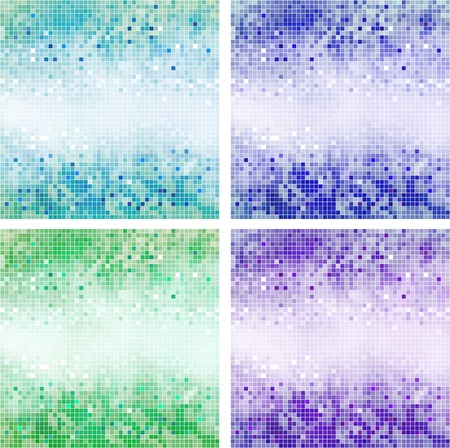 Background in the form of squares of different colorsのイラスト素材