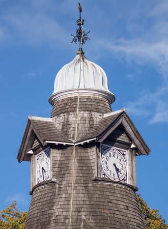Clock tower with domed roofの写真素材