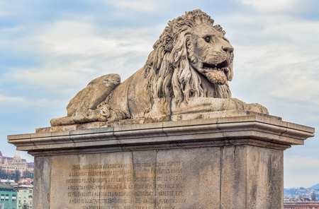 Lion sculptureの写真素材