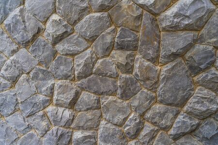 Rough stone of different shades, Stacked Stone Wall, Rocksの写真素材