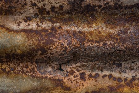 Rusted iron on zinc roof texture, Old galvanized iron plate for texture background