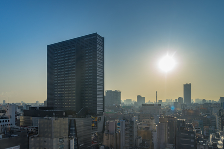 Tokyo, Japan - March 27, 2018: Tokyo Skyline high rise buildings in the morning at Shinjuku areaのeditorial素材