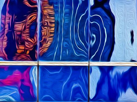 Abstract art illustration reflection