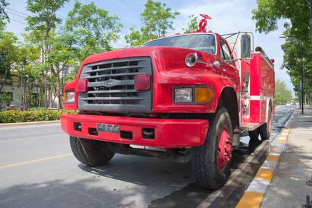 red fire engine truck