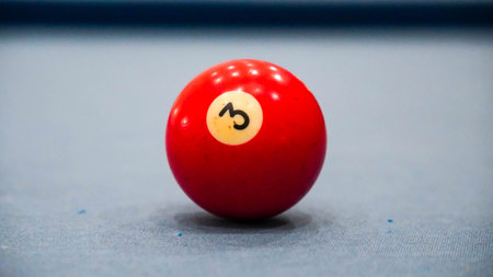 Billiard balls on a billiard table. Billiard balls on a billiard tableの写真素材
