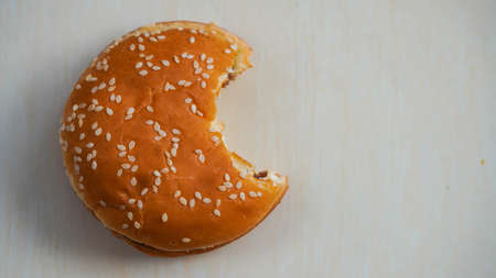 Delicious burger favorite of most all peoplesの写真素材