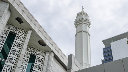 Jakarta, Indonesia 4thJanuary 2022, picture of Balaikota DKI Jakarta Mosque in governor office in selective focusのeditorial素材