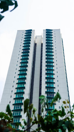 High rise building with blue sky background, Bangkok,Thailand.