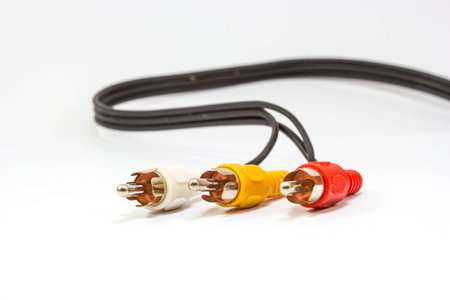 audio video cableの写真素材