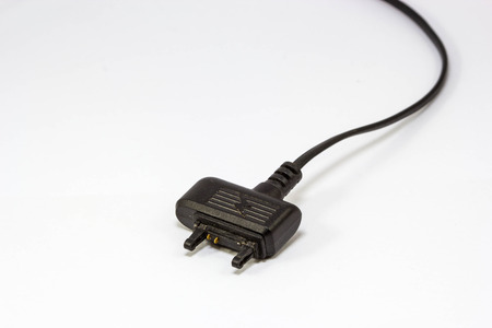 Phone cable for charging on  whitebackgroundのeditorial素材