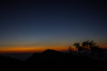Sunrise at Phu Cheefa park Chiangrai, Thailand.の写真素材
