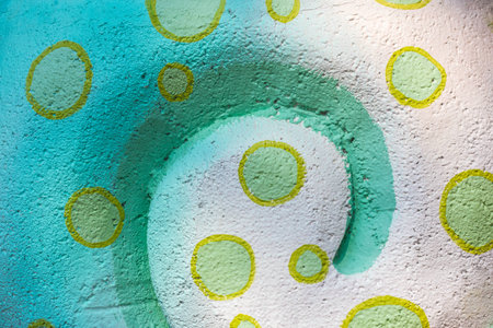 Art graphic on Cement wall texture background designの写真素材