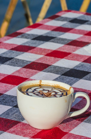 Hot coffee in the morning.の写真素材