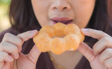 yummy donut prepare to eat