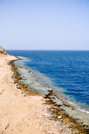 view on the Red sea along the coastの写真素材