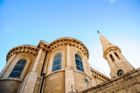 The Evangelical Lutheran Christmas Church in Bethlehem,の写真素材