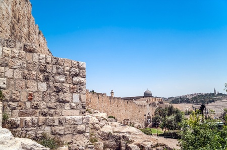 View on Al-Aqsa mosque, Jerusalem Old City